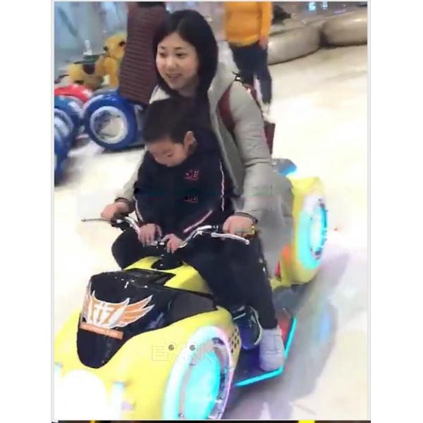 Dazzle Light Motorcycle Amusement Park Kiddie Ride Fiber glass Electric Car