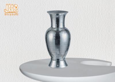Vasos clássicos da tabela dos plantadores da fibra de vidro do mosaico do espelho para o casamento home do hotel