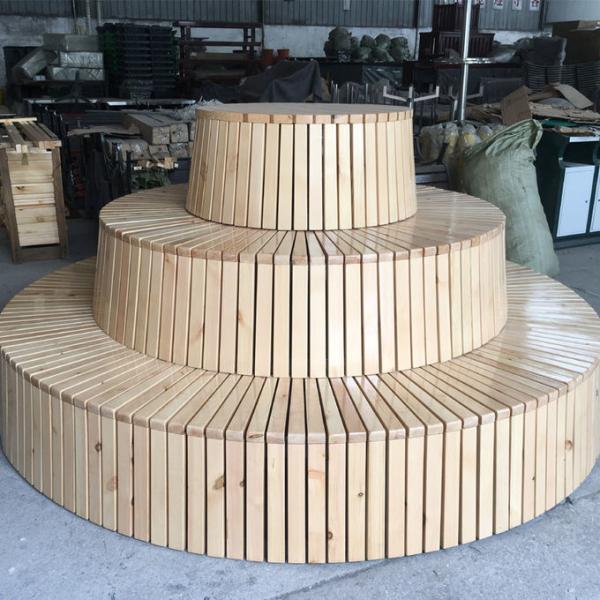 Суд дерева Haoyida 2900*450mm Backless деревянный круглый