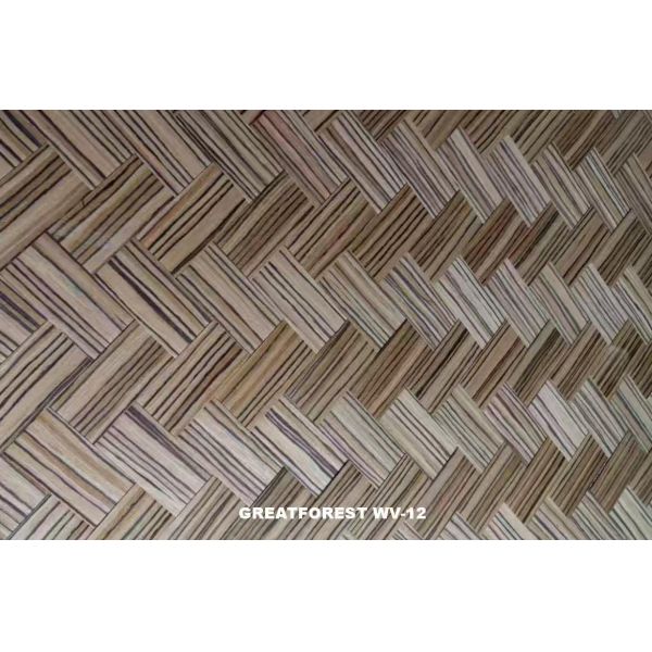 0.35mm Woven Wood Veneer New High-Grade Decorative Materials For Background Wall Paper