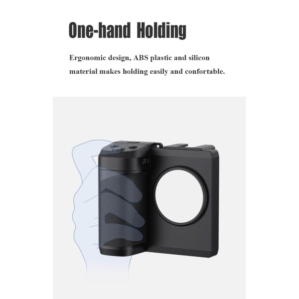 Universal Phone Camera Grip Wifi Cell Phone Camera Handle With LED Light And Screw Hole