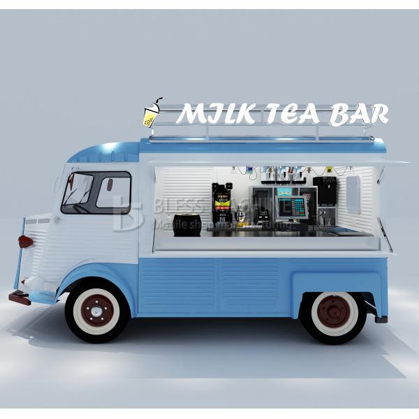 Customization Mobile Food Cart Citroen Electric Food Truck for Hot Dogs and Ice Cream