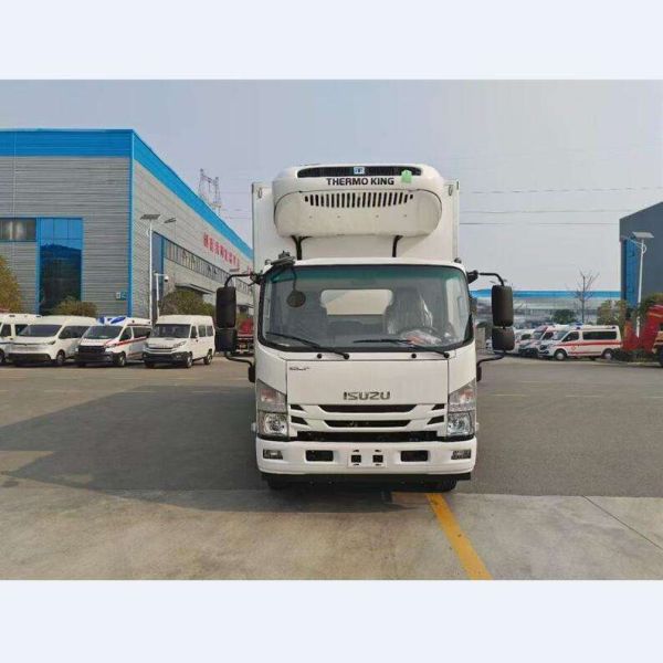 5 Tons Refrigerated Box Truck 120HP For Fish Meat Transport Freezer Truck