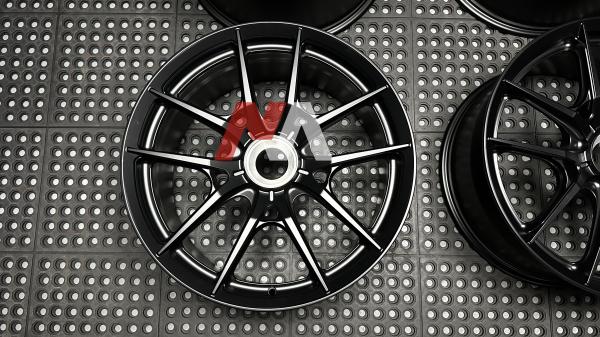 D03-R Gloss Black VR Forged Porsche 991 Turbo Wheels 16-26 Inch