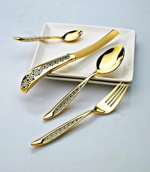 NC-999 Royal high quantity gold Stainless steel cutlery/flatware set/hotel cutlery