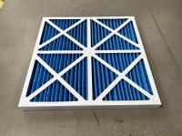 Préfiltre à air en tissu non tissé rectangulaire avec cadre en acier galvanisé pour usine de fabrication