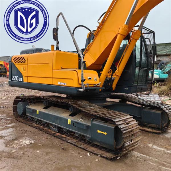 Подержанный экскаватор Hyundai 22 тонн 220LC-9S Гидравлический экскаватор с ползучей ручкой