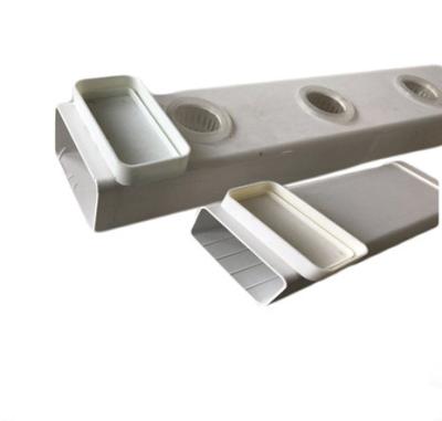 White PVC Hydroponic NFT System for Mass Production Square Tube or 100*50mm Round Pipe