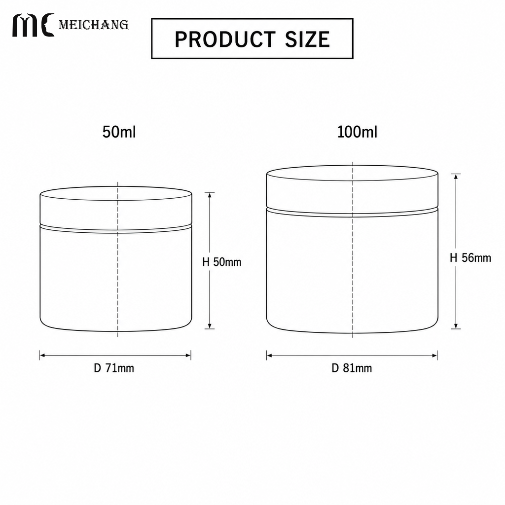50g/100g PCR PP Cream Jar for Face Cream & Boy Care(MC-P-559)