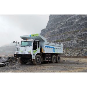 110 Ton Electric Mining Truck Zero Emission 40km/h Max Speed FAST 4-speed AMT Transmission 9950*3750*4200 Dimensions