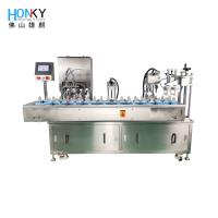A máquina de enchimento automática de vidro da garrafa 10ml clarea o enchimento de creme da pasta