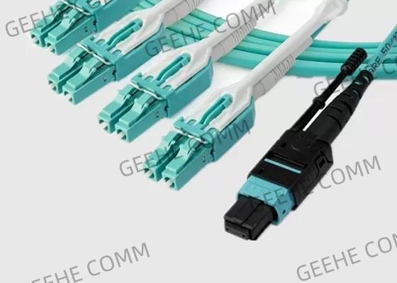 MPO à 4 x 4 câble de fibre du duplex MPO de LC 16F 100G 400G