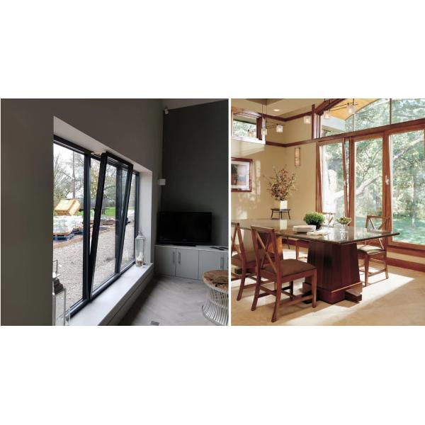 Front PVC Plastic Aluminium Doors And Windows Windproof Customized