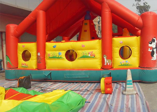 Outoodr Mickey Mouse Large Inflatable Fun Park / Cartoon Inflatable Fun World