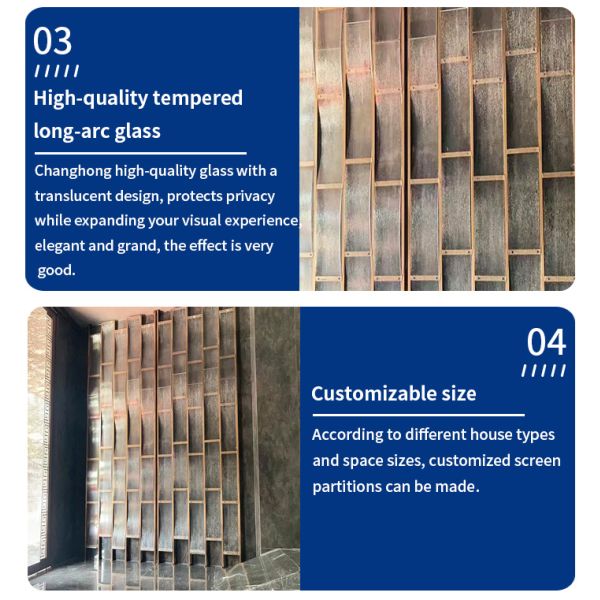 Customizable Metal Room Divider Panels Rustproof Easy Cleaning And Maintenance
