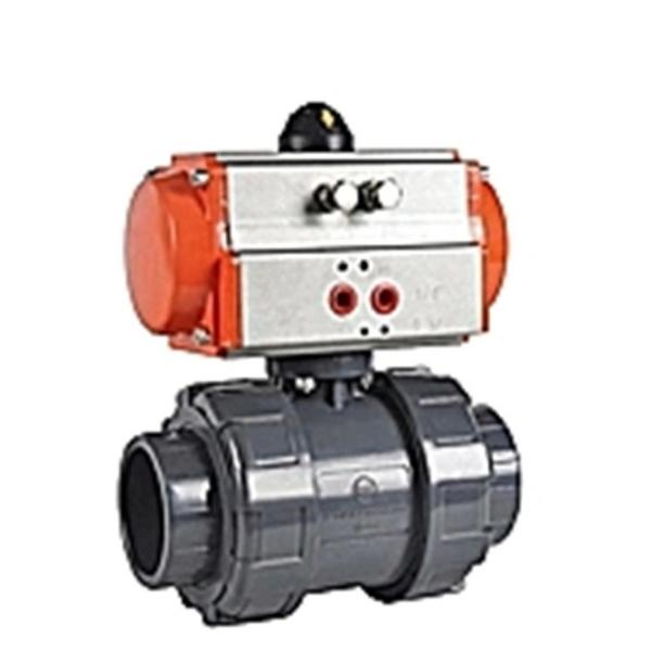 AC220V DC24V IP67 Soft Seat Ball Valve Motorized Electric PVC True Union Ball Valve