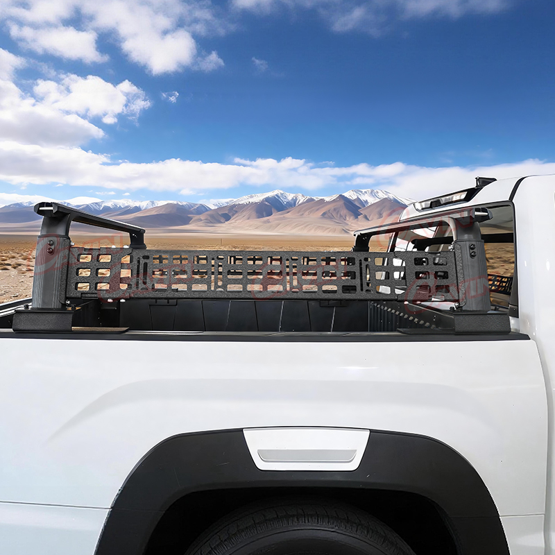 4x4 Offroad Aluminum Alloy and Heavy Duty Steel Adjustable Truck Bed Rack 500KG Loading Universal for All Pickups