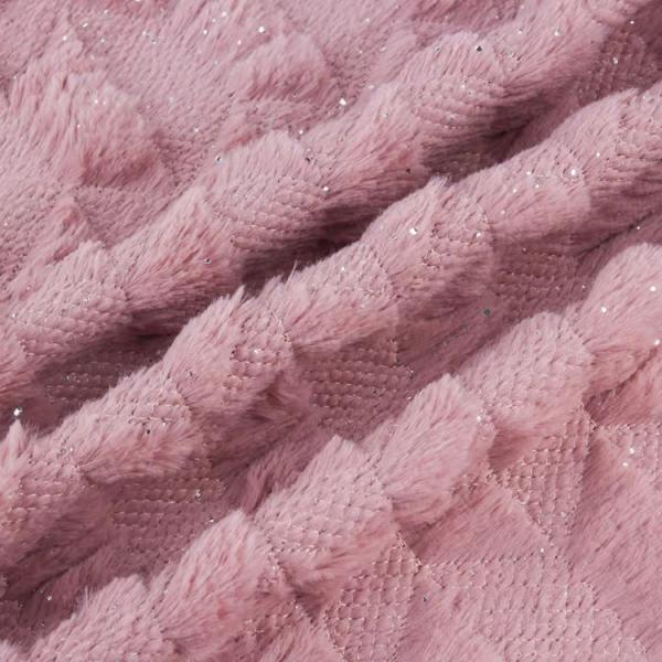 NO MOQ Customized Design Soft Solid Color Plain Velvet Double Sided Quilted Fabric