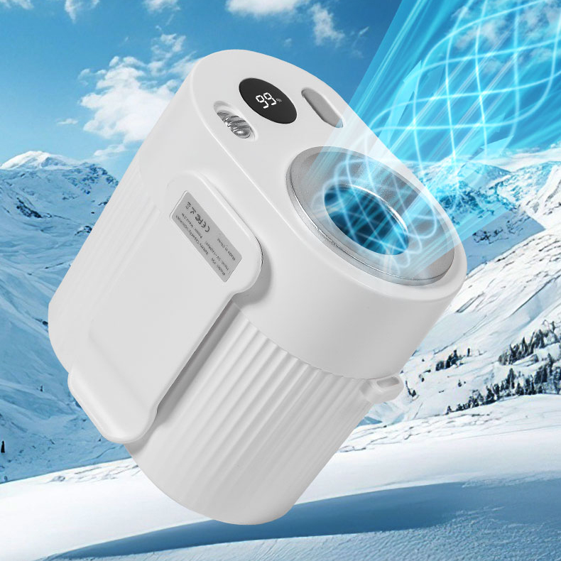 Wholesale 8000mAh Emergency Power Bank Portable Outdoor Cooling Fan Factory Direct Hanging Neck Waist Fan