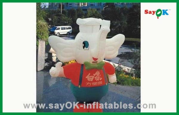 Personagens de banda desenhada infláveis do elefante bonito feito sob encomenda para decorações do feriado