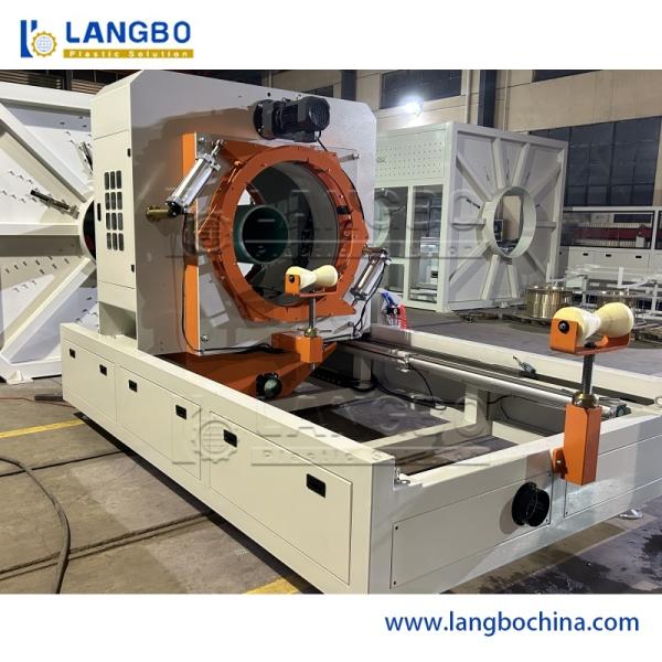 55KW PVC Pipe Extruder Machine with Conical Twin Screw for Water Supply Pipe Production