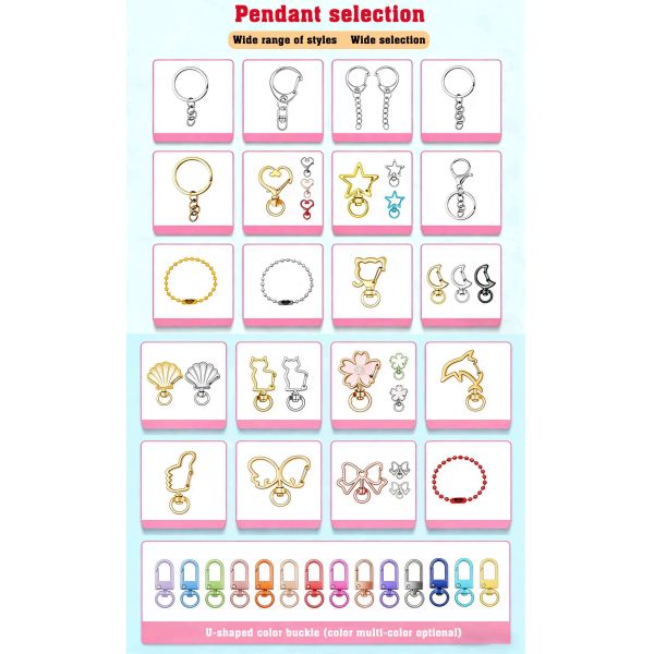 Double-sided UV Printed Keychain Custom Cute Transparent Acrylic Keychain