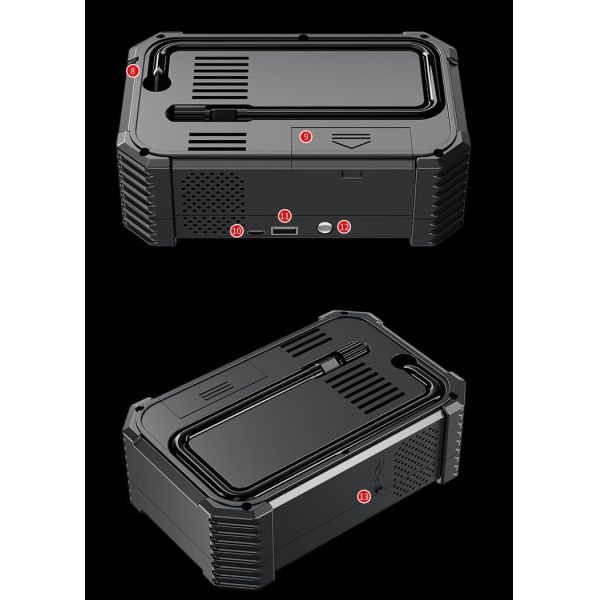 3000A Smart Car Emergency Jump Starter With Power Bank Air Compressor