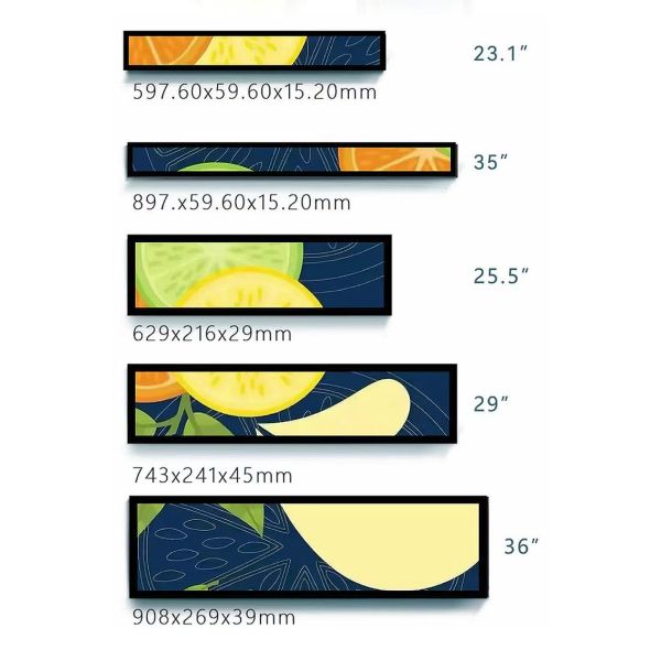 25.5 Inch Stretched Lcd Screen With 350 Nits Brightness Long Life Time