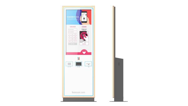 Custom Self Service Banking Kiosk 43 Inch IR / SAW / Capacitive Touch Screen