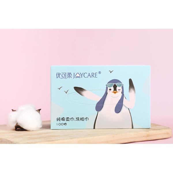 Unscented Facial Cotton Tissue High Tensile Strength Biodegradable Sustainable