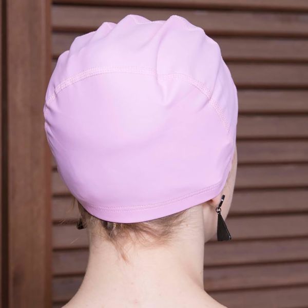 Elastic Silicone Swimming Cap Waterproof and Breathable PU Coated for Men and Women in 5 Colors