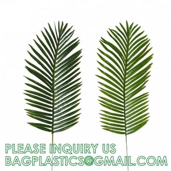 Kinds Artificial Palm Leaves Tropical Fake Leaves, Monstera Leaf Faux Leaves Party Table Decoration Wedding Birthday