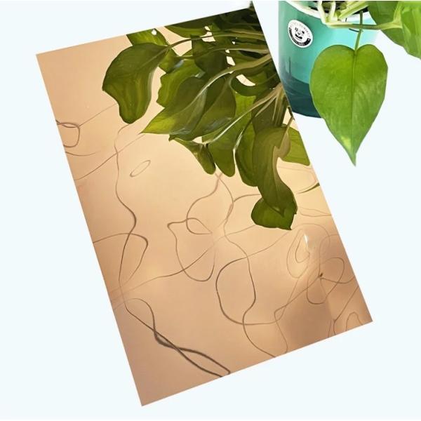 Rose Gold Water Ripple Stainless Steel Sheet