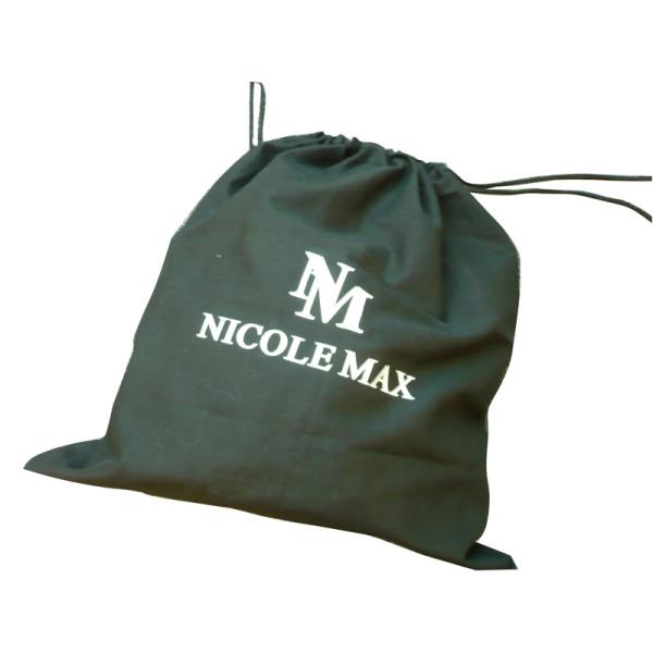 NM Twill Drawstings Cotton Bag, Reusable Shopping Bags With Black PP Cords