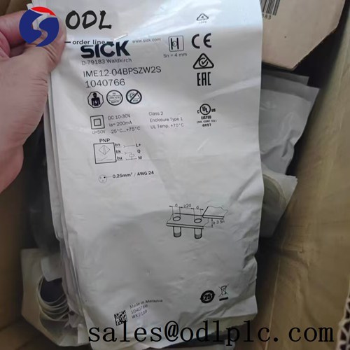 IME12-04BPSZW2S Sick PLC Inductive proximity sensor cable with connector M8, 3-pin, 0.3 NPN, rectangular, 5.67mm