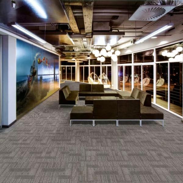 550 ± 5% Tufted Level Loop Nylon Carpet Tiles for Modern Commercial Offices and Schools