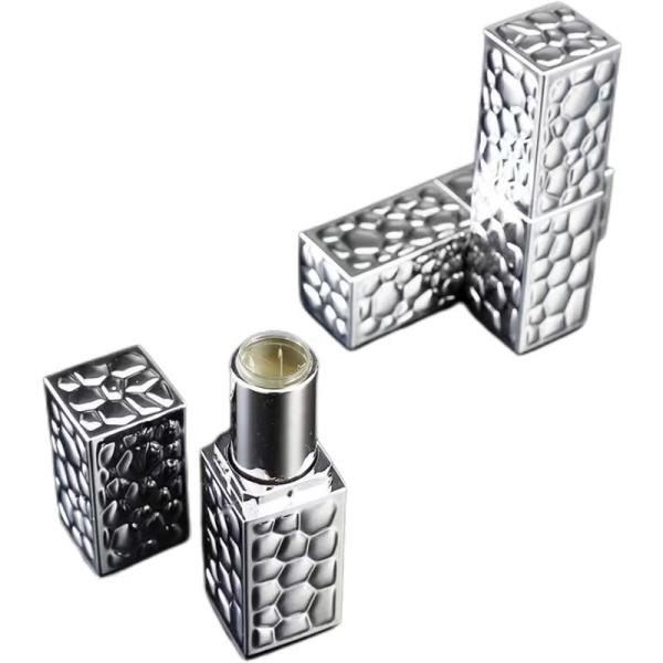 Double vide de luxe Bling tube rouge à lèvres emballage cosmétique arc-en-ciel Glitter haut tube de lèvres avec strass