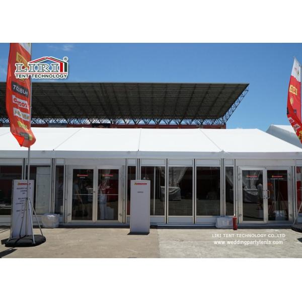 Waterproof 10 By 10 Double Decker Tents With UV Resistant White PVC Roof Cover