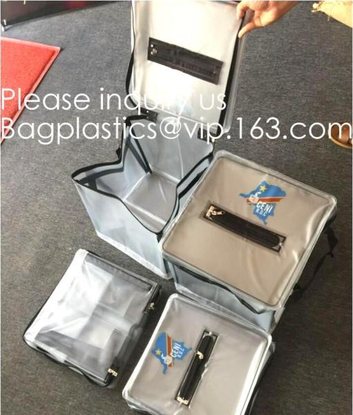 Pvc Ballot Voting Box Ballot Zipper Bag PVC Folding Ballot Bag, Pallet Security Supply Bag, Turnover Box Nigeria Voting