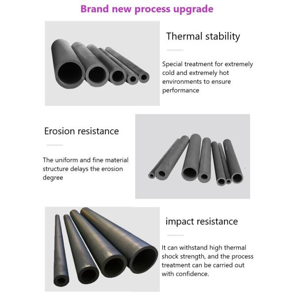 High Purity Carbon Refractory Graphite Tube for Single Crystal Silicon Ingot Equipments