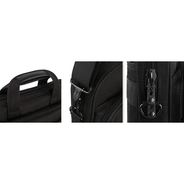 Customized Soft Bag Men Messenger Bag for Business Office Lawyer Attache Case in Black