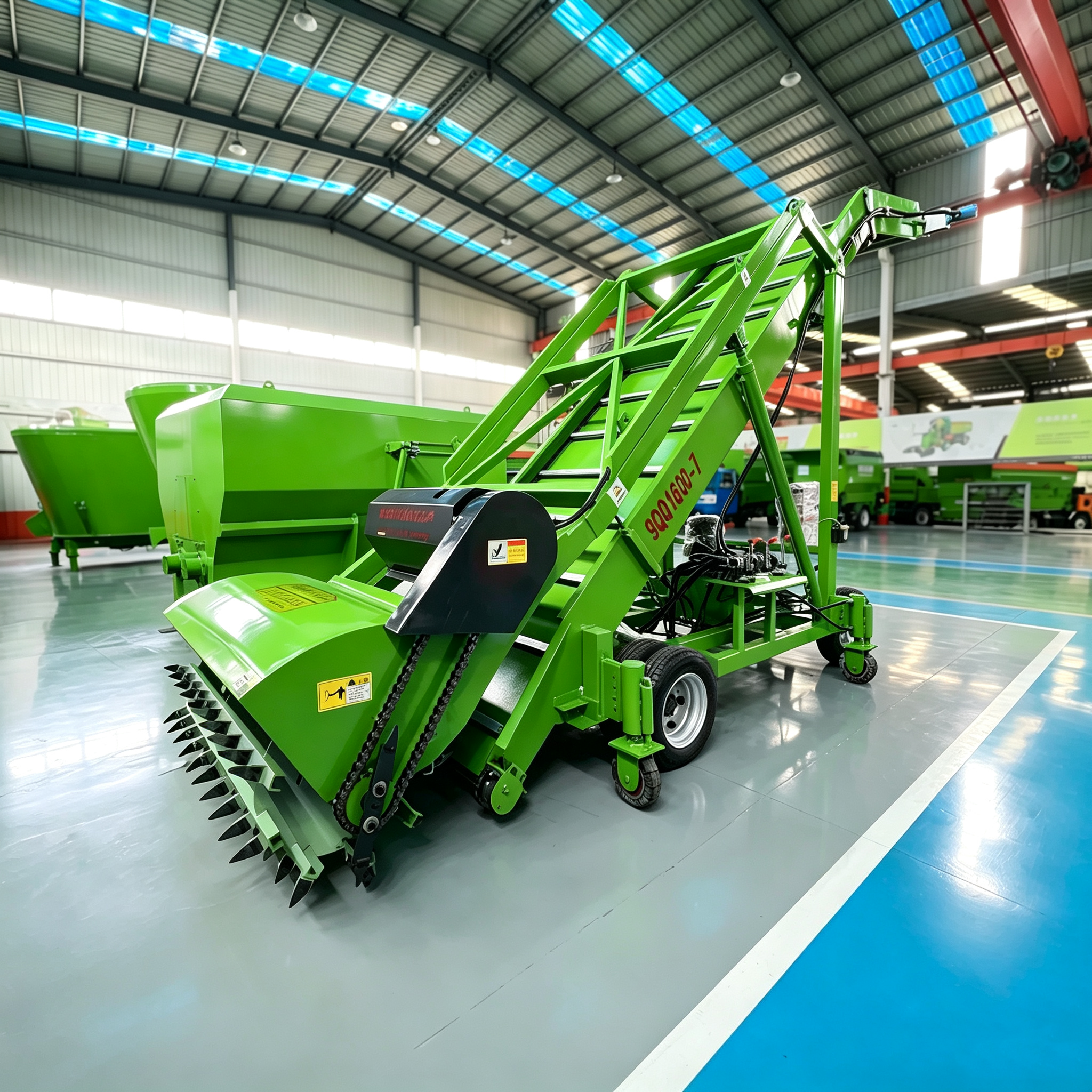 Integrated Silage Loader Reclaimer Dairy Cattle Equipment For Forage Digging Taking