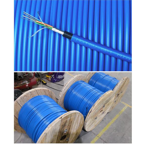 12 24 Core Single Armor Double Jackets Flame-Retardant MGTSV Mining Fiber Optic Cable