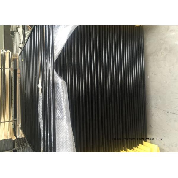Commercial Zinc Steel Fence , Ornamental Galvanized Steel Tube Fence Panels