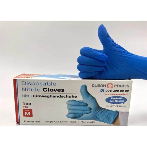 Cleaning Disposable Nitrile Gloves Flexible Design Gardening Food Preparation