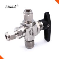 Maneira 3000PSI 3 resistente de alta temperatura de aço inoxidável de alta pressão da válvula de bola 1/2”