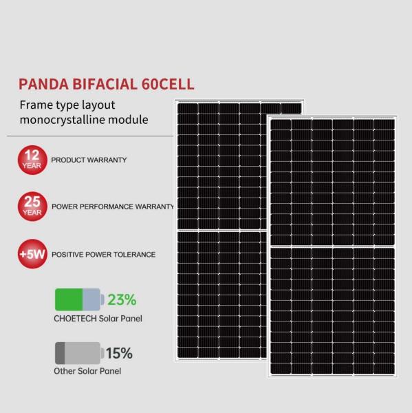 430W Double Glass Monocrystalline Solar Panel High Efficiency For Solar System