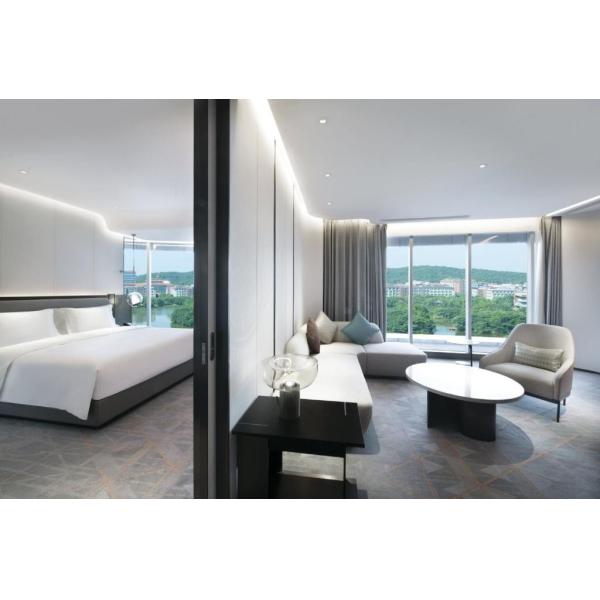 Luxury Hotel Bedroom E1 Grade Plywood Dyed Veneer Furniture Natural Marble Table Top Large Suites