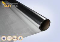 capa que lamina de la tela del calor de la plata del papel de aluminio de 0.2m m del aislamiento reflexivo de la fibra de vidrio