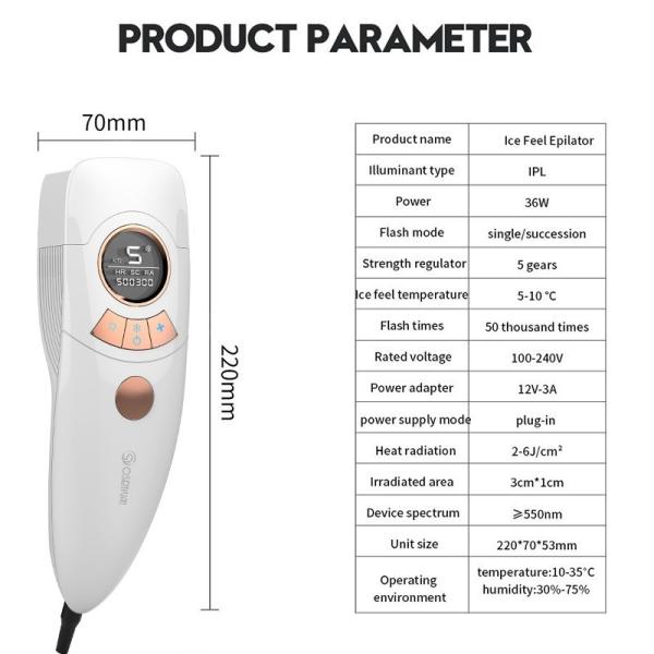 Bikini Trimmer Laser Hair Removal Home Device IPL Laser ICD Cool LCD Display Machine